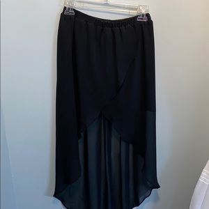 H&M High Low Black Skirt